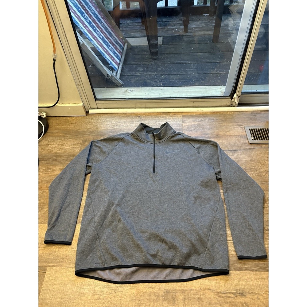 Nike Dri-Fit ADV Golf Tour Jacket Half Zip Gray Mock Neck Size 2XLT 932041 EUC